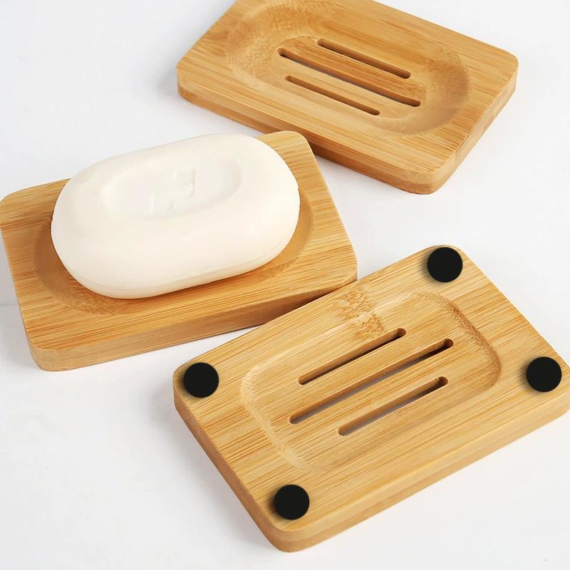 Soap Dish Draining - Натуральная бамбуковая мыльница (1 шт.) с
