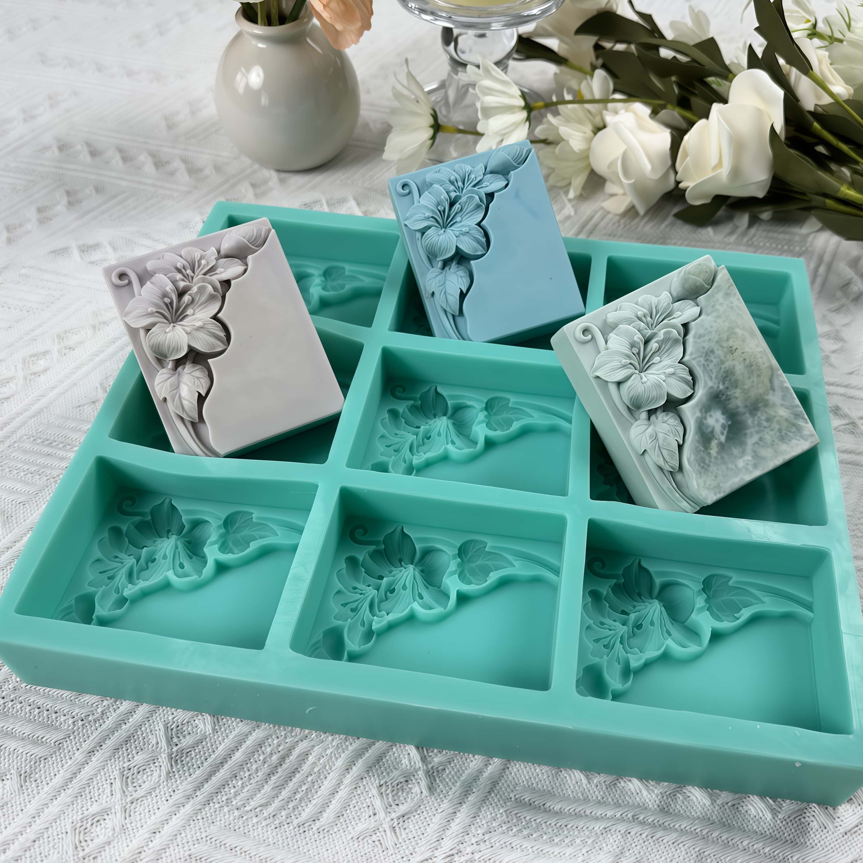 9-полая форма для мыла с цветк – обзор и цена Soap Making Ideas